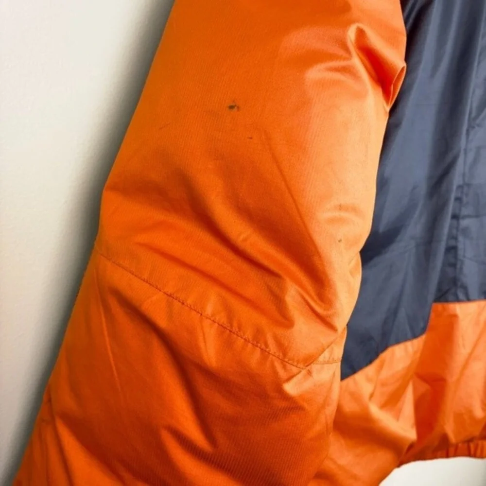 Rare VTG Ralph Lauren Polo Jeans Co. RL-67 Down Puffer‎ Jacket Large Navy Orange